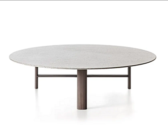 Table basse ronde en ciment Frigerio collection Seminato