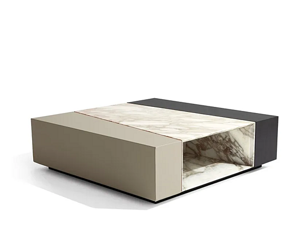 Table basse carrée en bois Scaleno GIORGETTI 90250 usine GIORGETTI de l'Italie. Foto №1