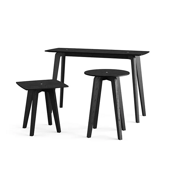 Table d'appoint ronde en noyer Black Tie collection Tommi TOM47TC, TOM47TF, TOM61TC, TOM61TF usine Black Tie de l'Italie. Foto №3