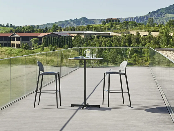 Tabouret de jardin en aluminium revêtu de poudre VARASCHIN Clever 229S5, 229S0 usine VARASCHIN de l'Italie. Foto №5