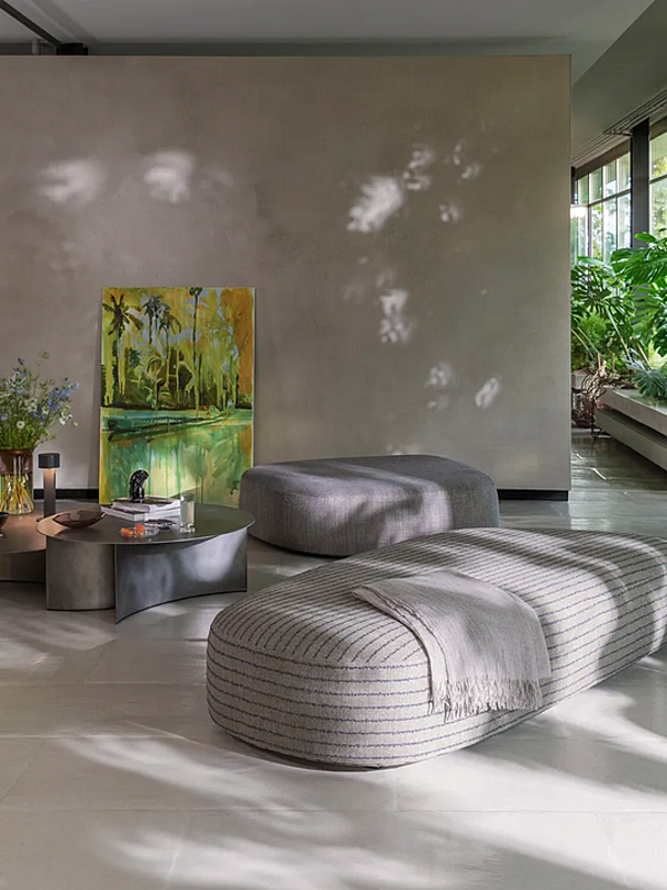 Pouf en tissu avec housse amovible Flou Pierre usine Flou de l'Italie. Foto №5