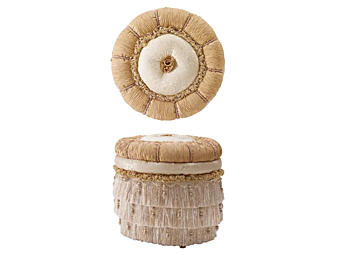 Pouf rond en tissu Grand Royal A.R. Arredamenti 1462