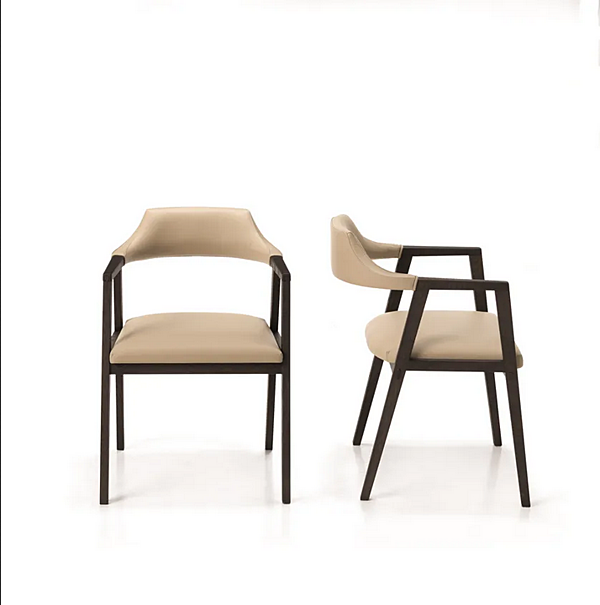 Chaise rembourrée en tissu Leonardo L31 ARTE BROTTO L31 usine Arte Brotto de l'Italie. Foto №2