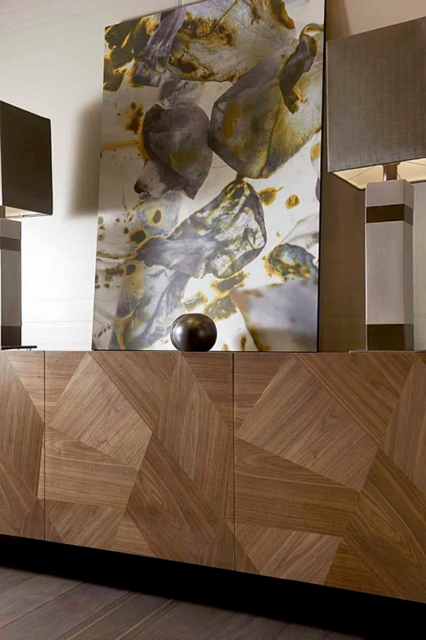 Walnut Sideboard Frammenti L411N by Arte Brotto usine Arte Brotto de l'Italie. Foto №10