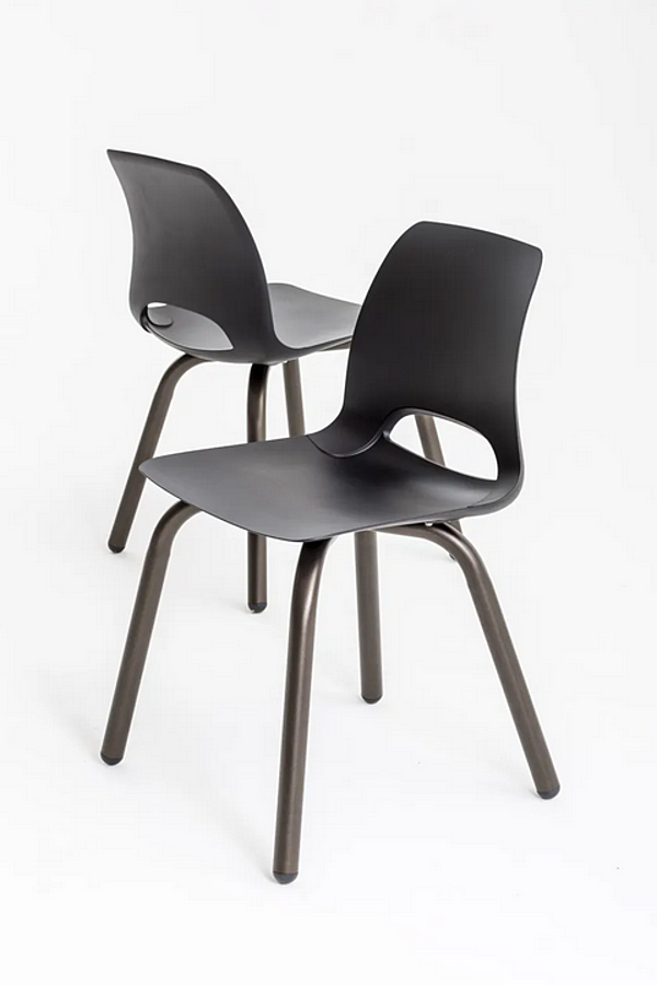 Chaise en polyuréthane à dos ouvert Marsina Liu Jo Living Collection usine Liu Jo Living Collection de l'Italie. Foto №3