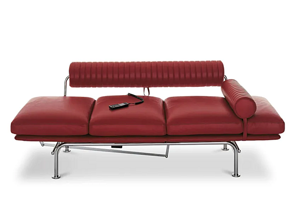 Chaise longue en cuir avec dossier rembourré i 4 Mariani Up Down usine i 4 Mariani de l'Italie. Foto №5