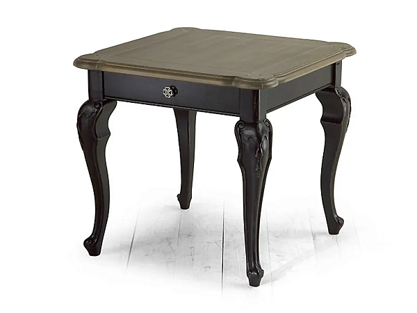 Table basse carrée en bois massif Rivoli MARIONI 02028 usine MARIONI de l'Italie. Foto №1