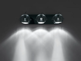 Applique murale en chrome couleur Beluga Fabbian usine Fabbian de l'Italie