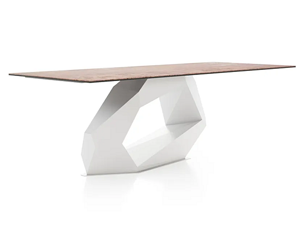 Table rectangulaire en verre collection Liu Jo Living Raw Diamond RAW usine Liu Jo Living Collection de l'Italie. Foto №2