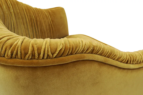 Fauteuil en velours rembourré avec accoudoirs BRABBU Stola usine BRABBU de l'Italie. Foto №5