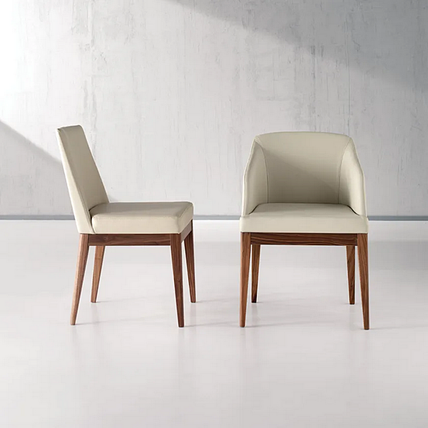 Chaise en cuir rembourrée Segreti L29N ARTE BROTTO L29N usine Arte Brotto de l'Italie. Foto №3