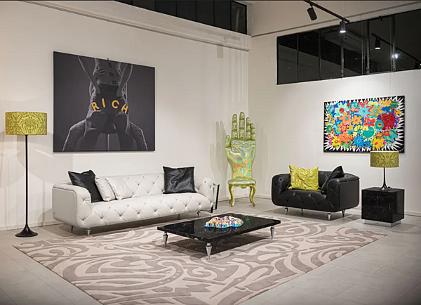 Table basse carrée en marbre noir Marquina FORMITALIA JR REC usine FORMITALIA de l'Italie. Foto №5