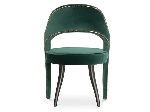 Fauteuil en velours rembourré avec accoudoirs BRABBU Tellus usine BRABBU de l'Italie. Foto №4
