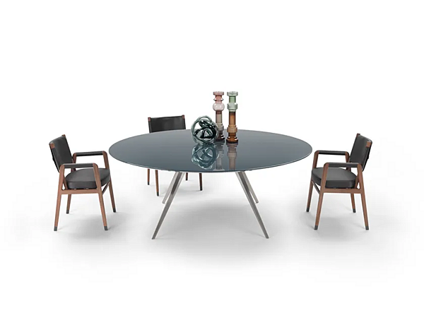 Table ronde en bois Zefiro FLEXFORM usine FLEXFORM de l'Italie. Foto №2
