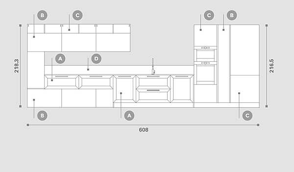 Cuisine ARREX Lola 06 usine ARREX de l'Italie. Foto №8