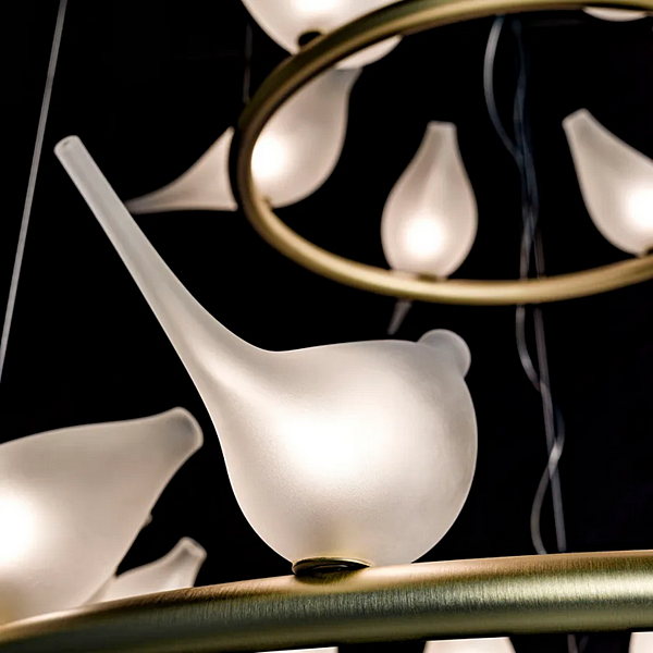 Suspension en verre soufflé fait main Light of Love 12 MULTIFORME SS3380-12 usine MULTIFORME de l'Italie. Foto №2