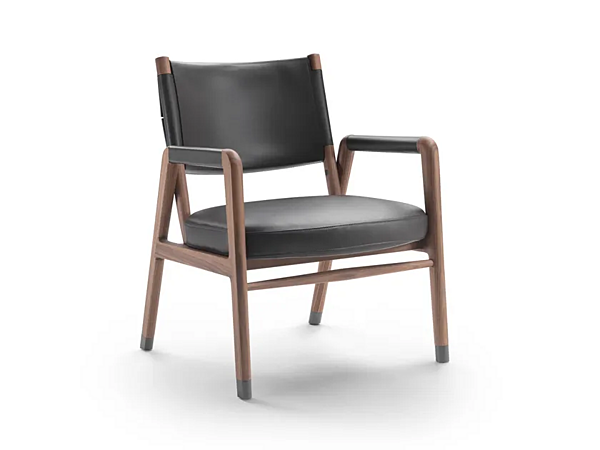 Fauteuil avec accoudoirs en tissu Ortigia S H FLEXFORM usine FLEXFORM de l'Italie. Foto №1