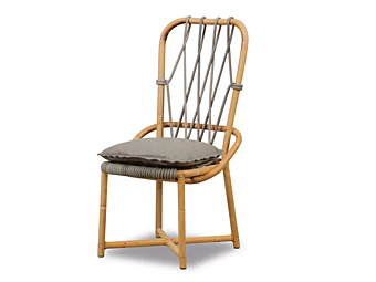 Chaise de jardin en bambou avec dossier haut Manao BAXTER usine BAXTER de l'Italie