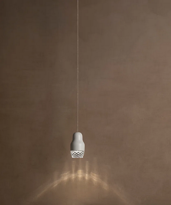 Suspension en verre et aluminium Fedora AXOLIGHT usine Axolight de l'Italie. Foto №3