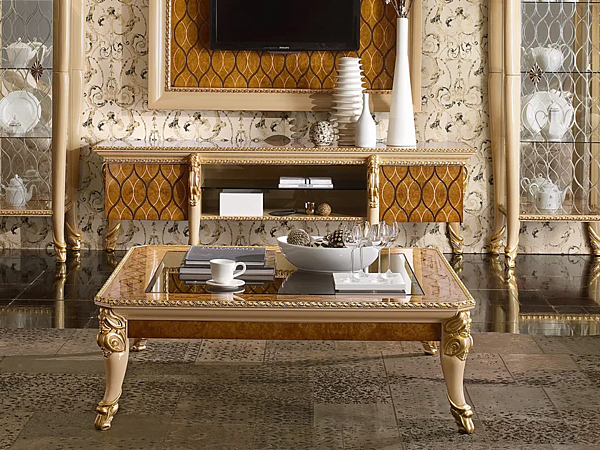 Table basse carrée en bois Harmony A.R. Arredamenti 328 usine A.R.ARREDAMENTI SRL de l'Italie. Foto №2