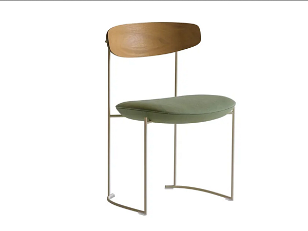 Chaise de jardin à base patin en aluminium Keel 922 Out Potocco 922-OUT usine POTOCCO de l'Italie. Foto №1