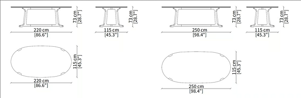 Table ovale en grès porcelainé Arja Frigerio usine Frigerio de l'Italie. Foto №1