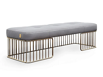 Banc en cuir rembourré Charleston FORMITALIA usine FORMITALIA de l'Italie