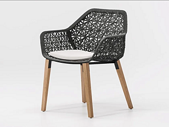 Chaise de jardin avec accoudoirs en aluminium KETTAL Maia