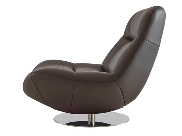 Fauteuil pivotant en cuir Manarola LIGNE ROSET 14090205 usine LIGNE ROSET de l'Italie. Foto №3