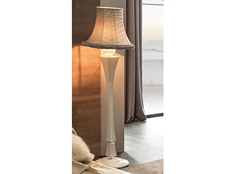 Lampe sur pied en métal et tissu CORTEZARI Ginger 1485