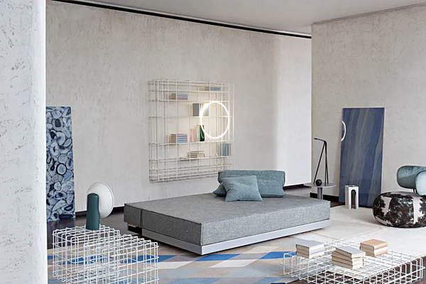 Canapé-lit en tissu avec dossier rembourré Saba Bed Breakfast usine SABA de l'Italie. Foto №4