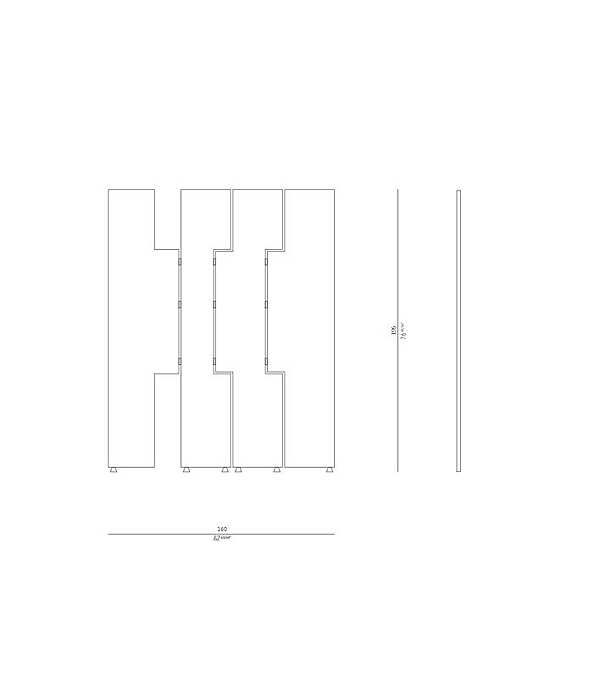 Paravent ROSSATO RHC-29 usine ROSSATO de l'Italie. Foto №6