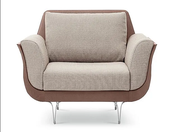 Fauteuil en tissu avec accoudoirs Brera I 4 Mariani usine i 4 Mariani de l'Italie. Foto №1