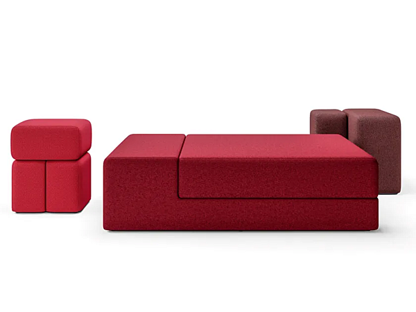 Pouf en tissu à coins arrondis CASSINA usine CASSINA de l'Italie. Foto №1