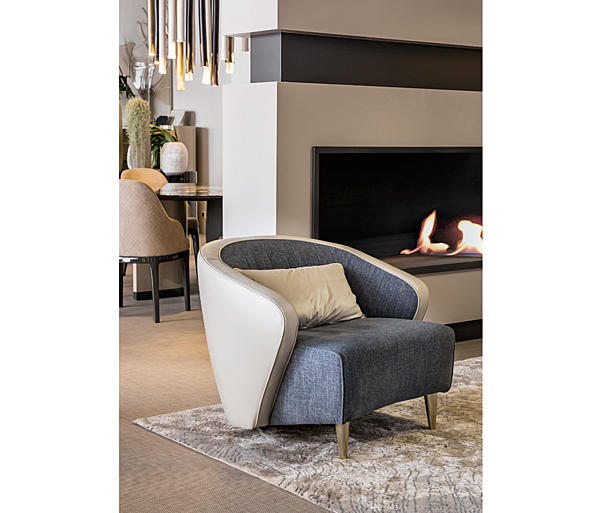 Fauteuil avec accoudoirs en tissu Bizzotto Italia Wave usine Bizzotto Italia de l'Italie. Foto №5