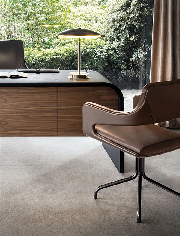 Chaise en cuir avec accoudoirs I 4 Mariani Silhouette usine i 4 Mariani de l'Italie. Foto №2