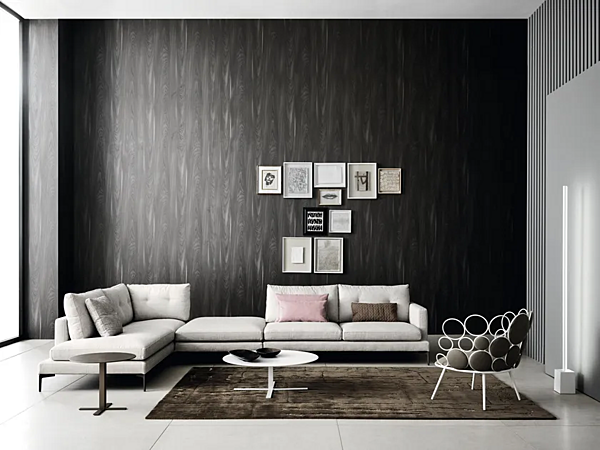 Canapé 3 places en tissu Essentiel Saba usine SABA de l'Italie. Foto №10