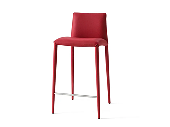 Tabouret haut avec repose-pieds en métal Eforma collection Cindy usine Eforma de l'Italie