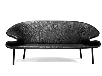 Canapé en cuir Doodle Moroso
