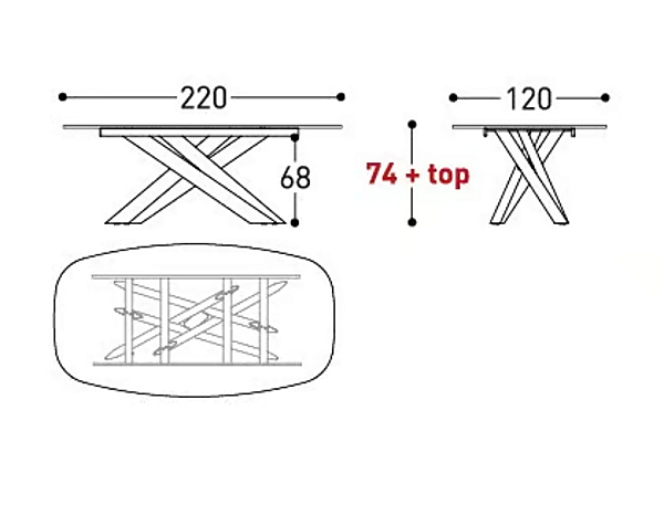 Table de jardin rectangulaire en aluminium revêtu de poudre VARASCHIN Collection System Star 244S1, 244S2E, 244S3, 244S4, 244S5E usine VARASCHIN de l'Italie. Foto №15