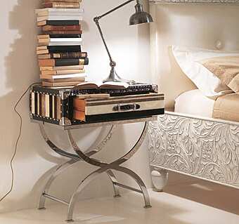 Table de chevet en bois avec tiroirs Bizzotto Italia 559