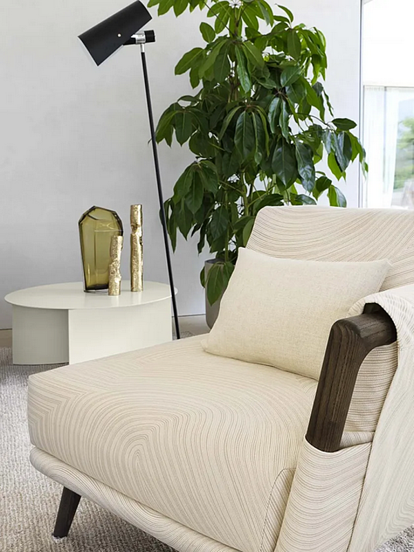 Fauteuil en tissu avec housse amovible Flou Gaudi usine Flou de l'Italie. Foto №5