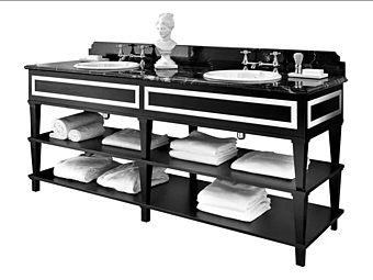 Unité de vanité double en bois Nottingham 200 Gentry Home usine Gentry Home de l'Italie