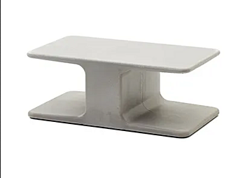 Table d'appoint rectangulaire en ciment BELT VARASCHIN 221T