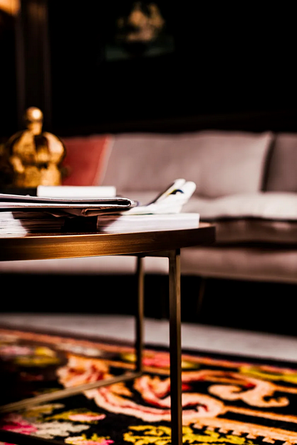 Table basse en métal et MDF Samuel Black Tie SAMW70, SAMW110 usine Black Tie de l'Italie. Foto №8