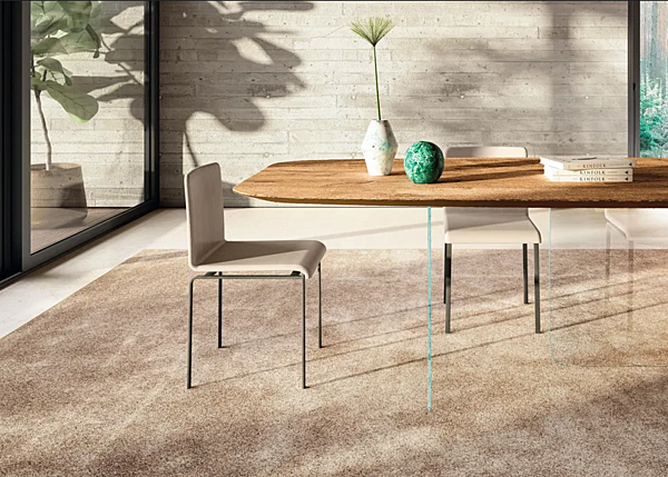 Table en bois et verre en forme de baril AIR SOFT 2210W LAGO 2210W usine LAGO de l'Italie. Foto №2