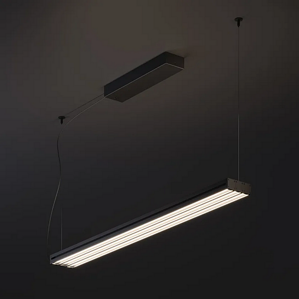 Suspension en aluminium anodisé LED Fabbian Glide usine Fabbian de l'Italie. Foto №3