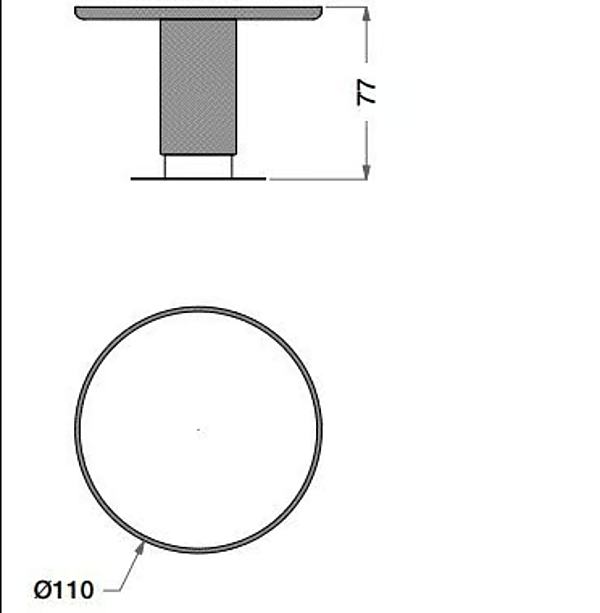 Table ronde de jardin en bois et céramique CPRN HOMOOD OD1018, OD1019, OD1020 usine CPRN HOMOOD de l'Italie. Foto №6