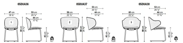 Chaise cantilever en acier Dua Kristalia usine Kristalia de l'Italie. Foto №4