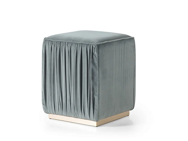 Pouf rembourré en tissu Beverly CORTEZARI 609 usine CORTE ZARI de l'Italie. Foto №1
